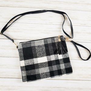 Plaid Crossbody/Clutch Bag